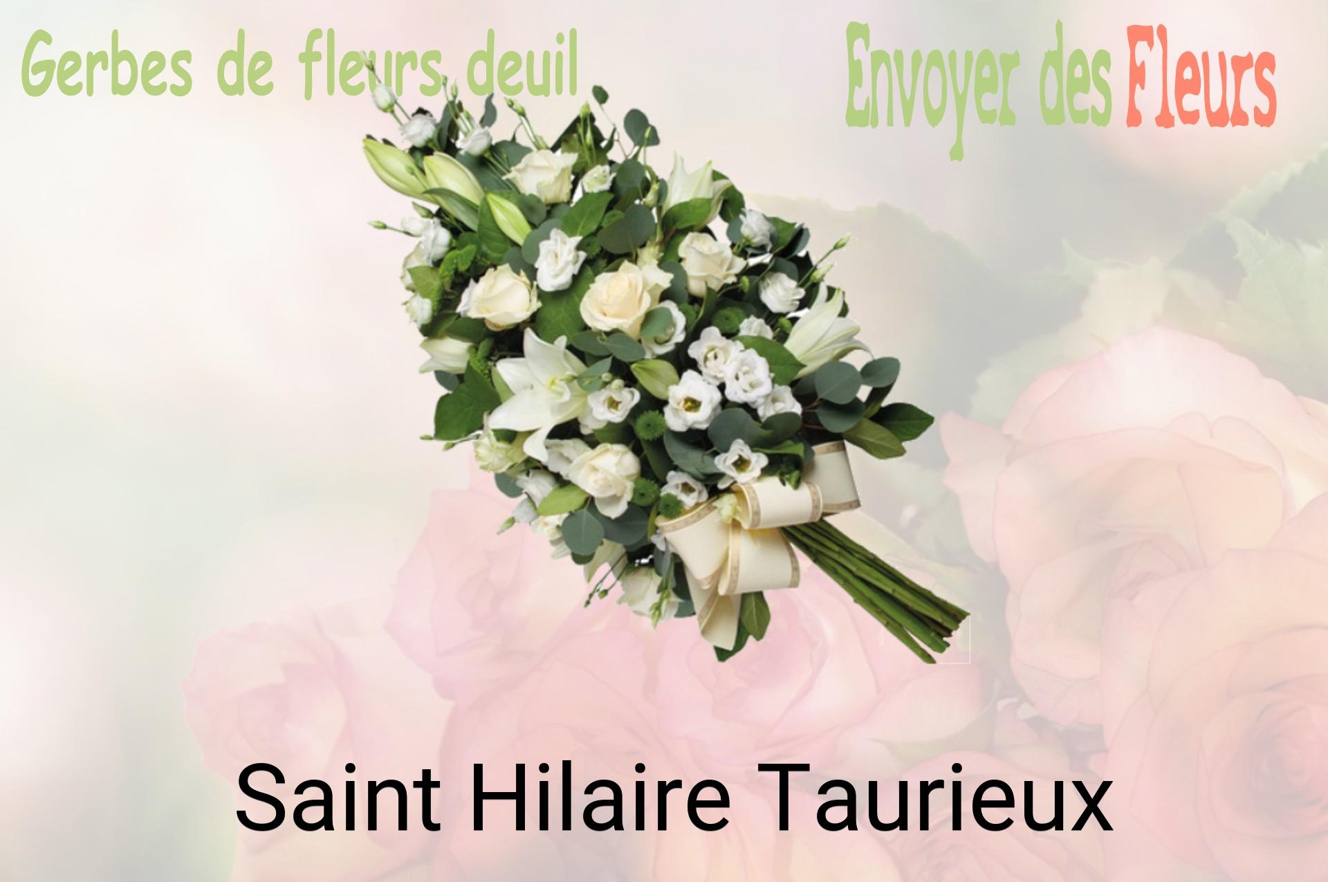 Gerbe de fleurs de deuil livrée à Saint-Hilaire-Taurieux